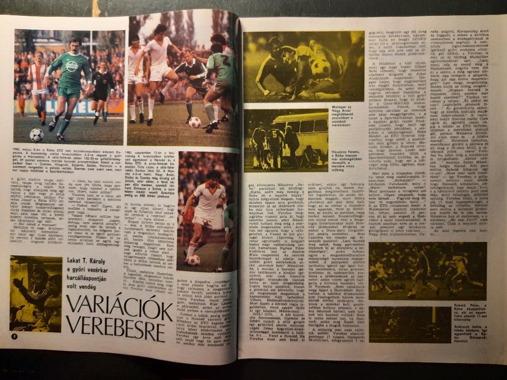 Журнал Кепеш спорт Венгрия, #36 1985г. 1