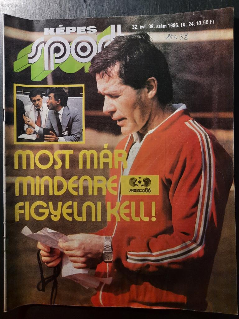 Журнал Кепеш спорт Венгрия, #39 1985г.