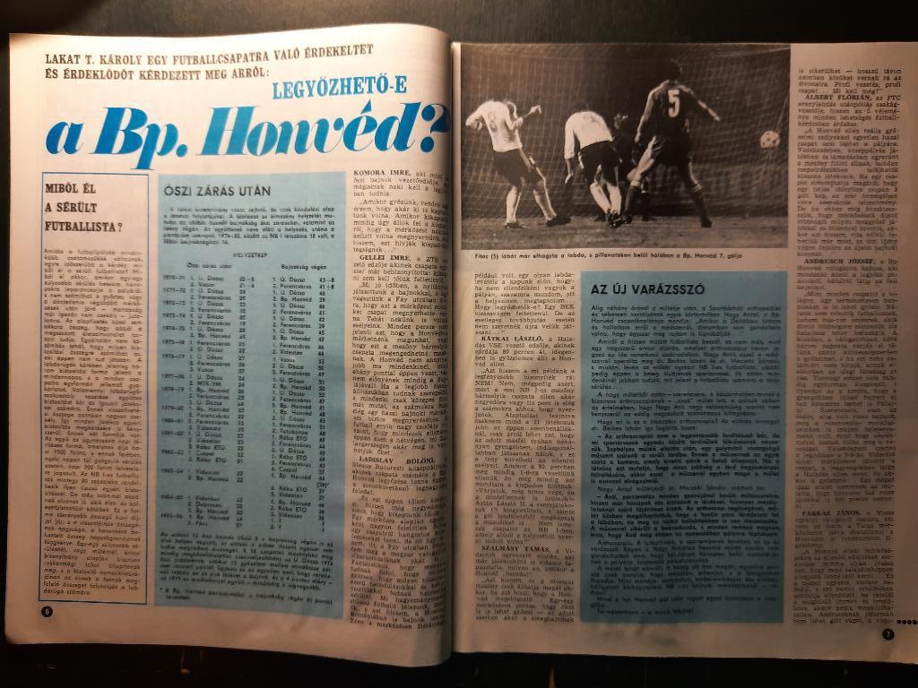 Журнал Кепеш спорт Венгрия, #44 1985г. 1