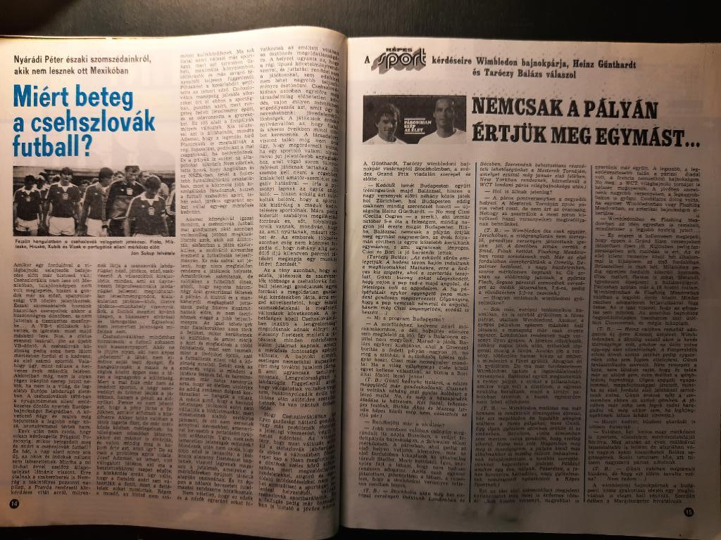 Журнал Кепеш спорт Венгрия, #44 1985г. 4