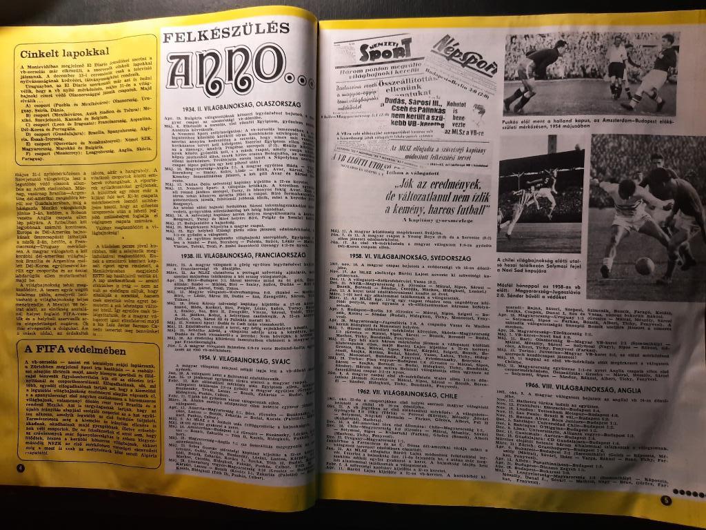 Журнал Кепеш спорт Венгрия, #50 1985г. 2