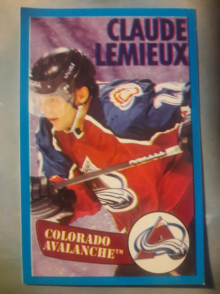 НХЛ, карточка Claude Lemieux, Colorado 1996/97