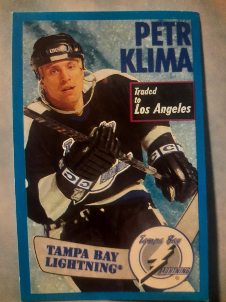 НХЛ, карточка Petr Klima,Tampa Bay 1996/97