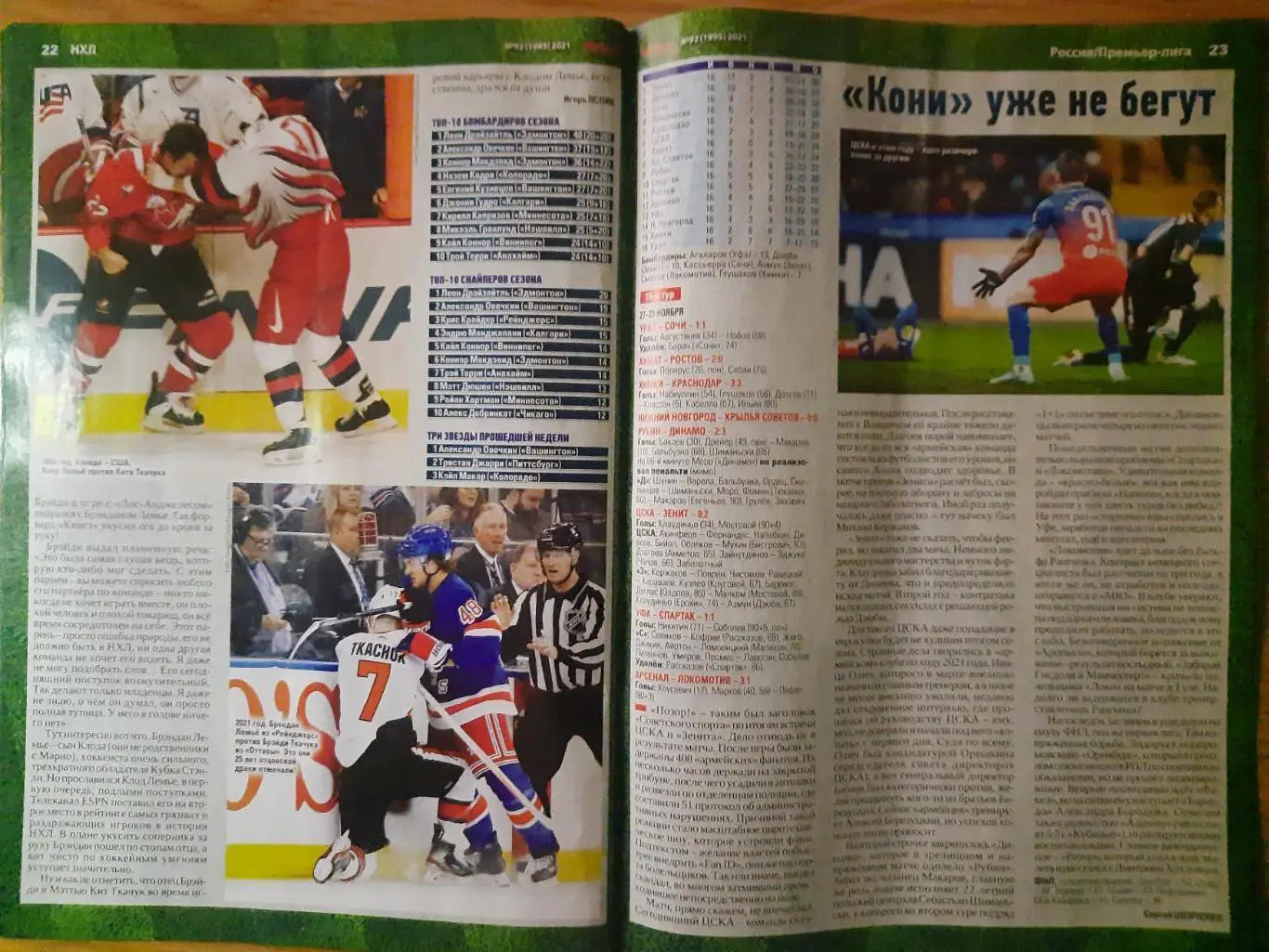 еженедельник Футбол №92 2021, Каниджа, золотой мяч, хоккей НХЛ. 3