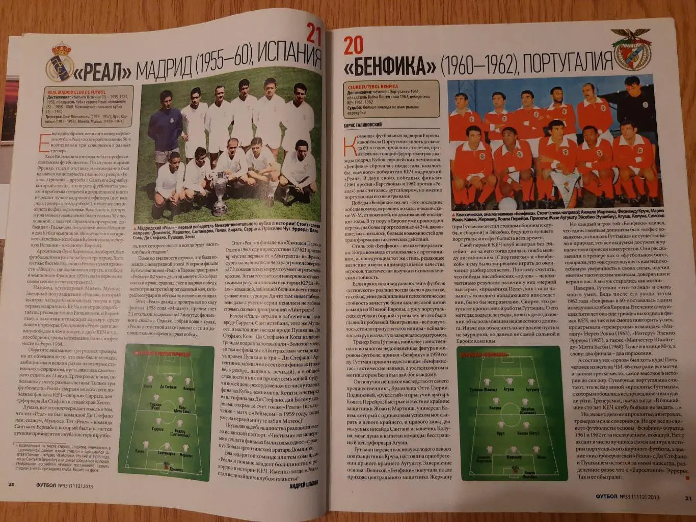 еженедельник Футбол №33, 2013 25 лучших клубов... 2