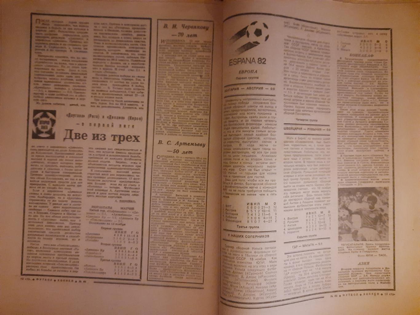 еженедельник футбол-хоккей #46,1981 4