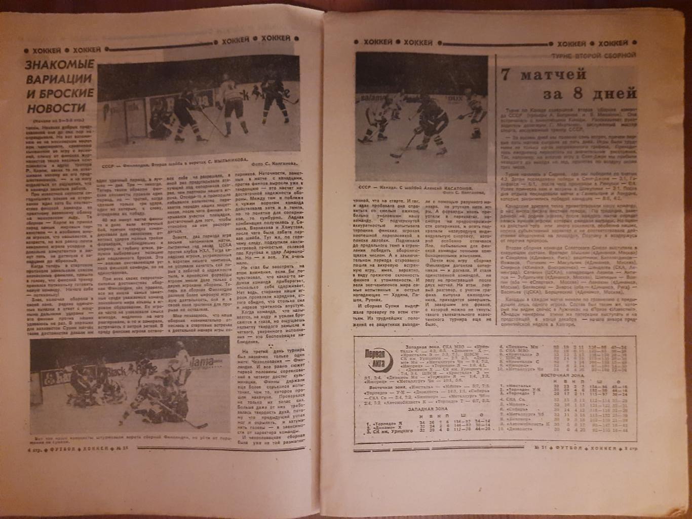 еженедельник футбол-хоккей #51,1986г. 1