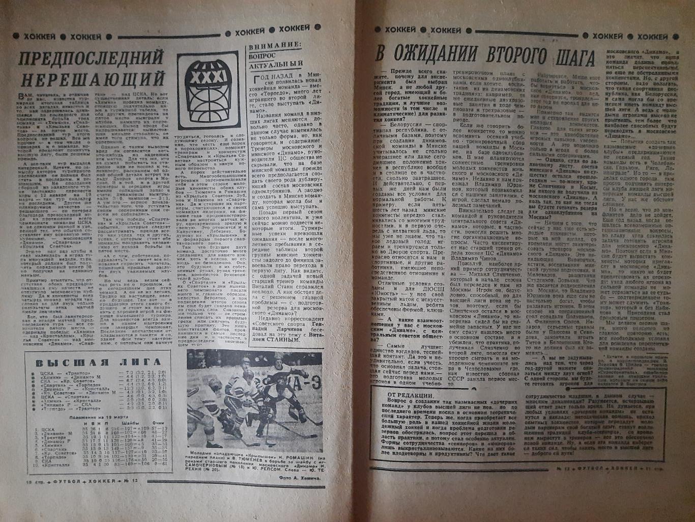 еженедельник футбол-хоккей #12,1977 3
