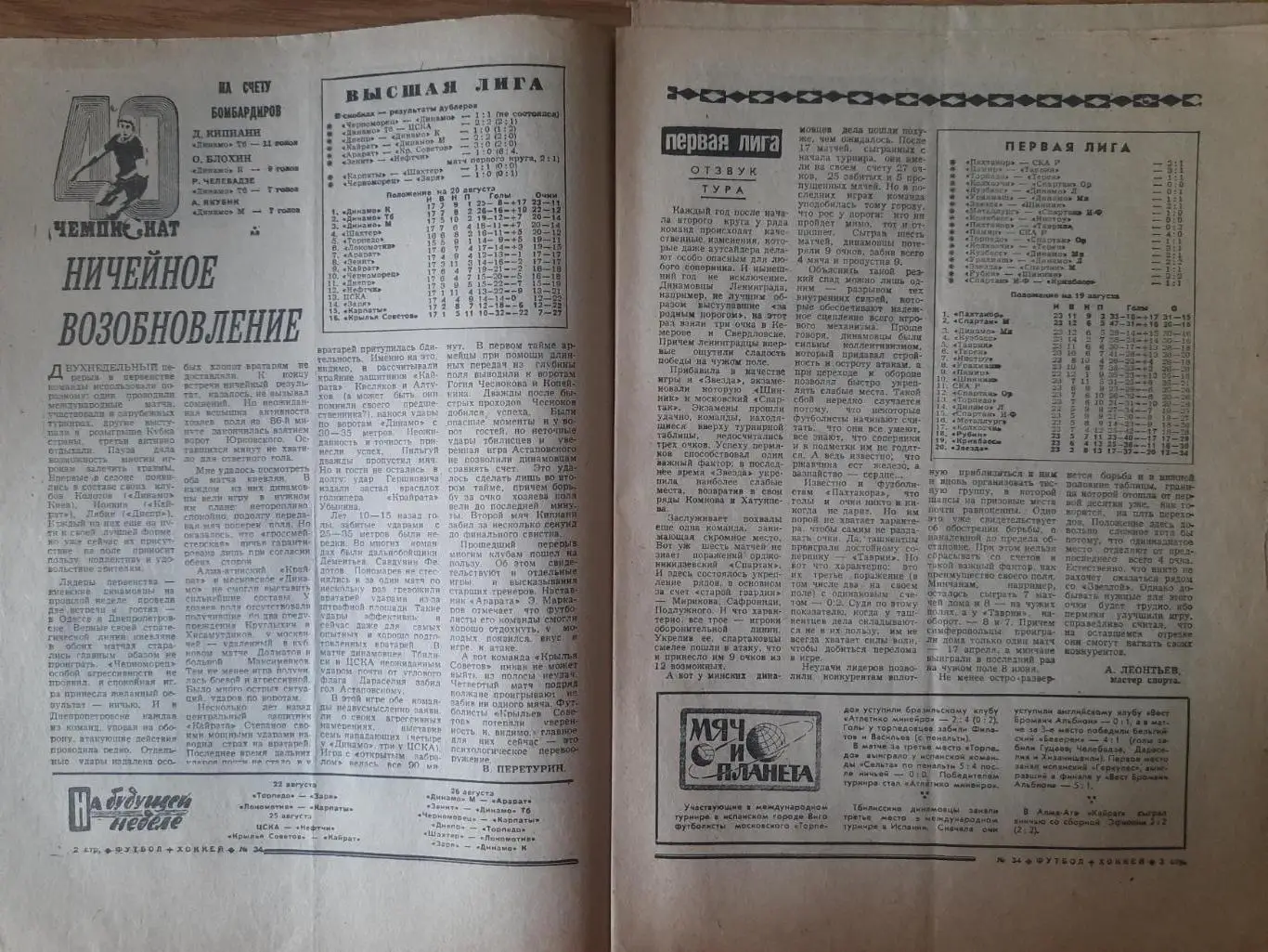 еженедельник футбол-хоккей #34,1977 1