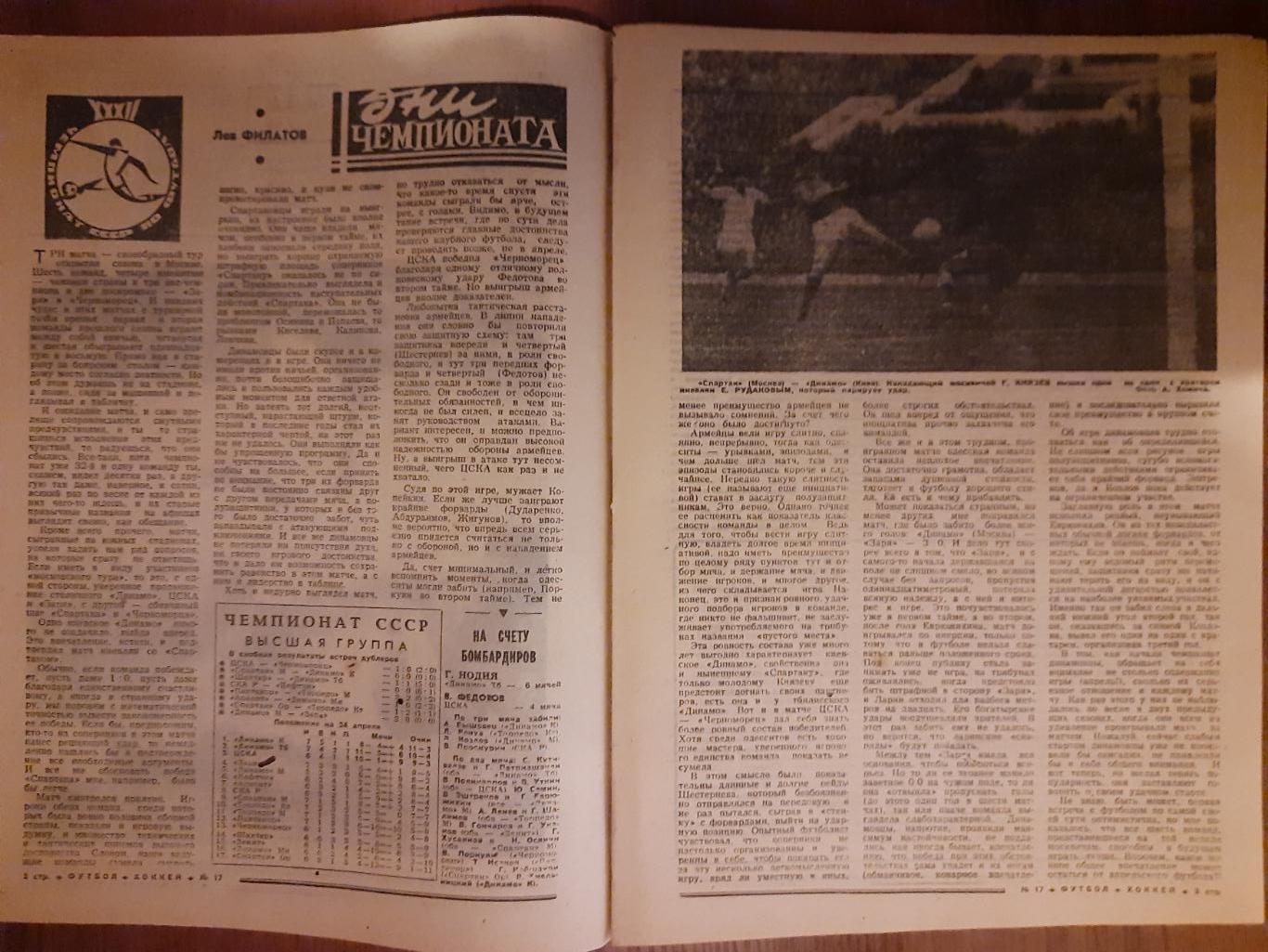 еженедельник футбол-хоккей #17,1970 1