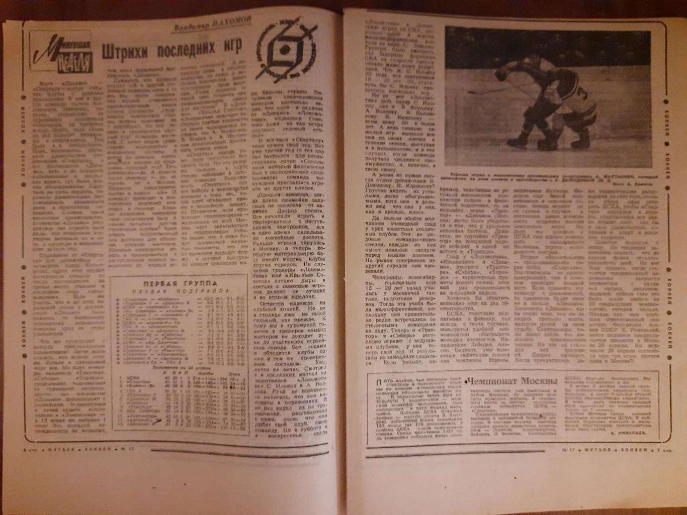 еженедельник футбол-хоккей #17,1970 2