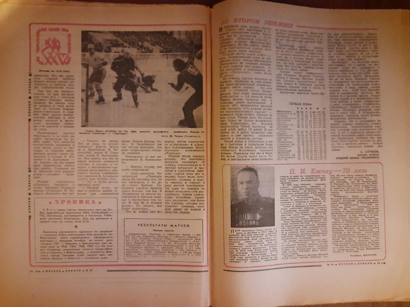 еженедельник футбол-хоккей #42,1970. 4