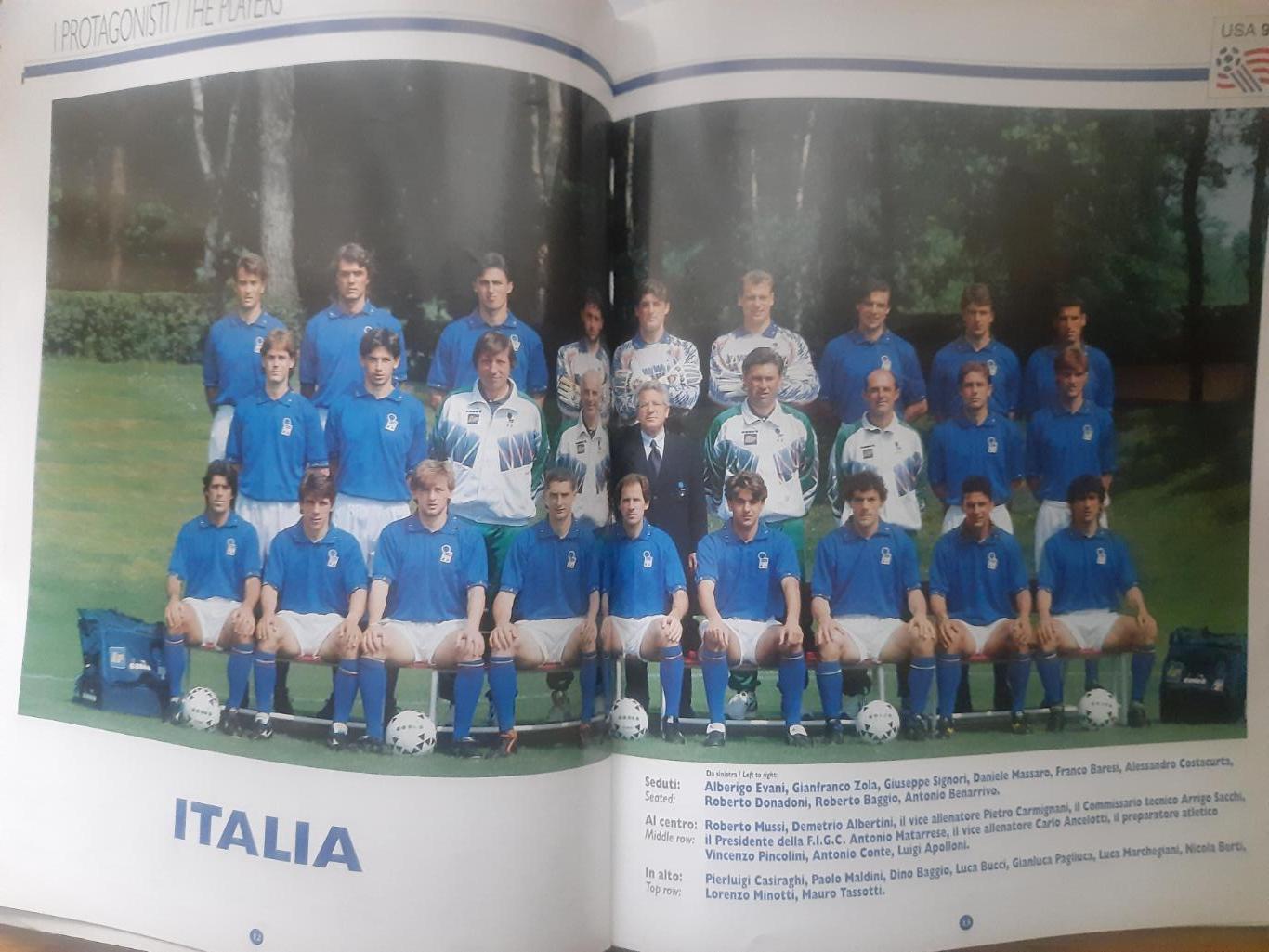 Чемпионат мира по футболу 1994, США. спецвыпуск Италия. 1