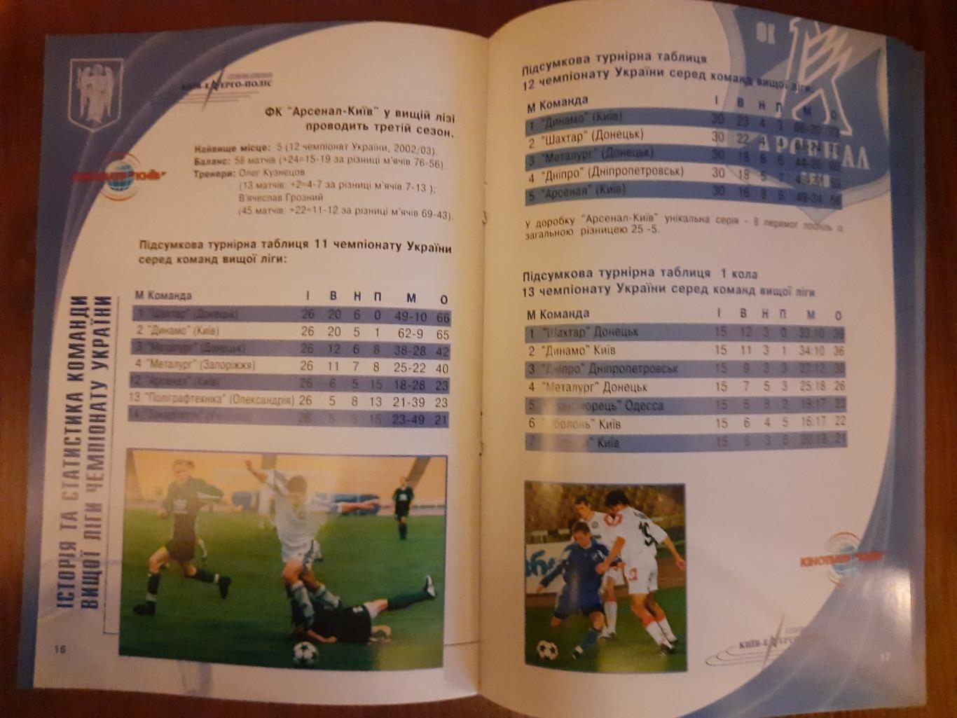 справочник,Арсенал КиевНа крыльях архангела Михаила к победам 2004г. 2