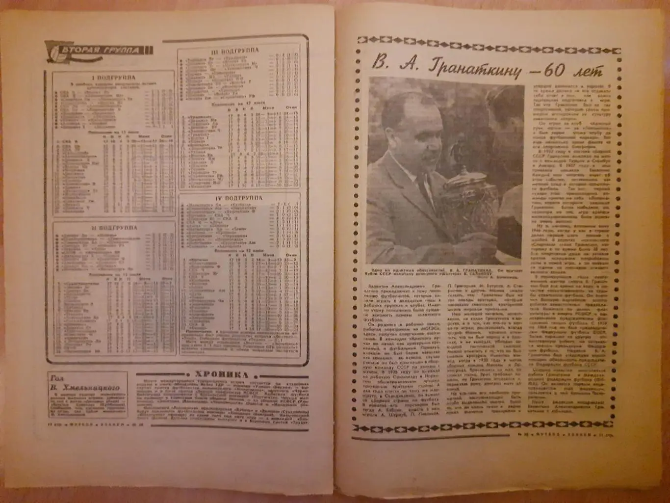 еженедельник Футбол-Хоккей #28, 1968 2