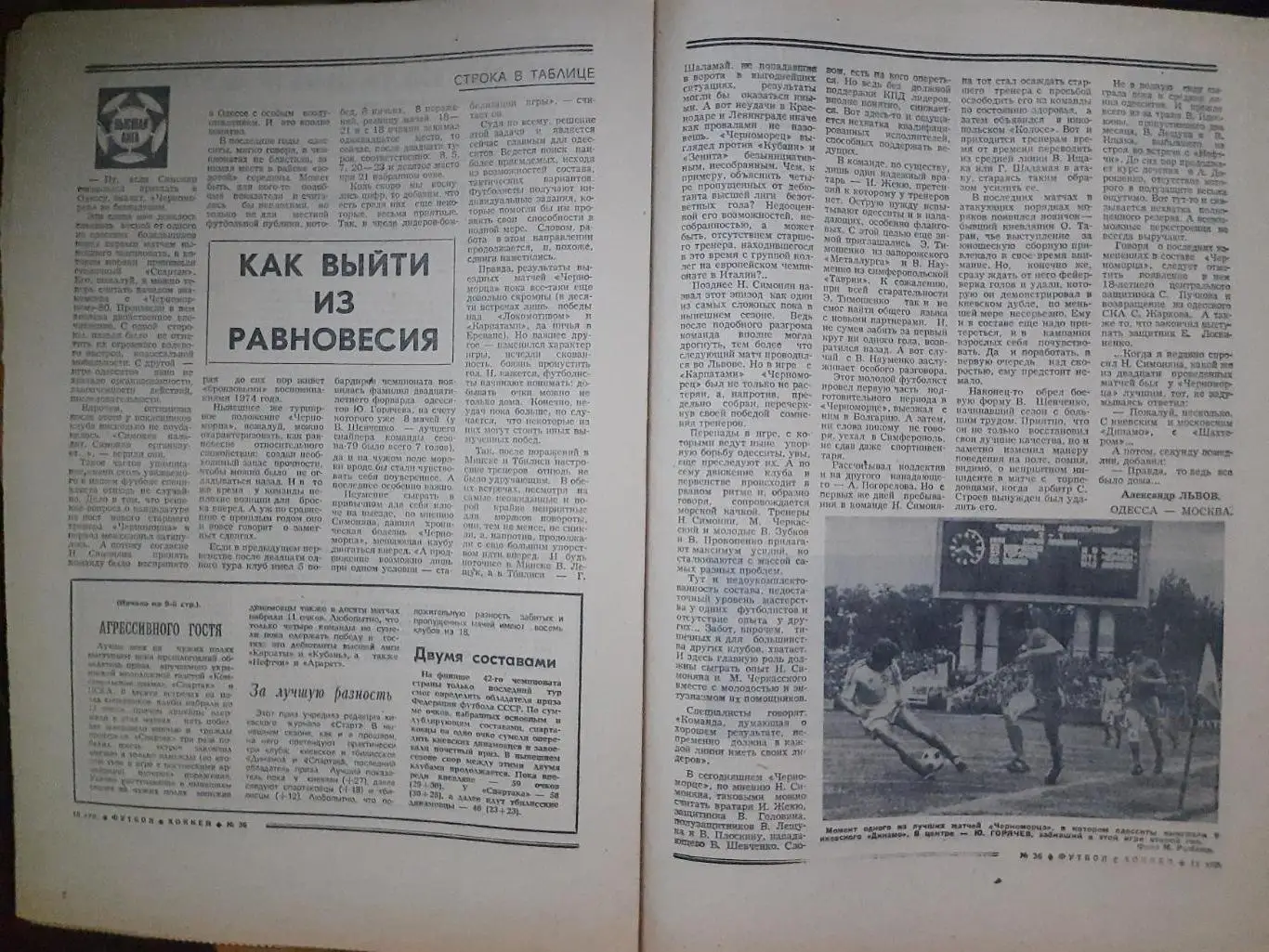 еженедельник футбол-хоккей №36, 1980. 2