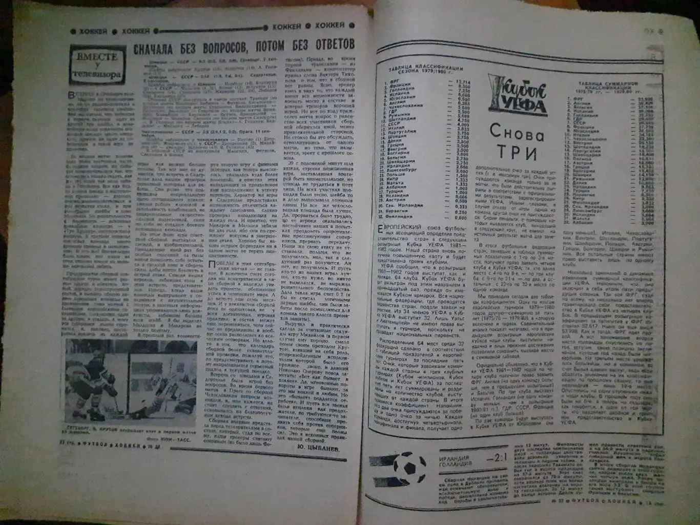 еженедельник футбол-хоккей №37, 1980 2