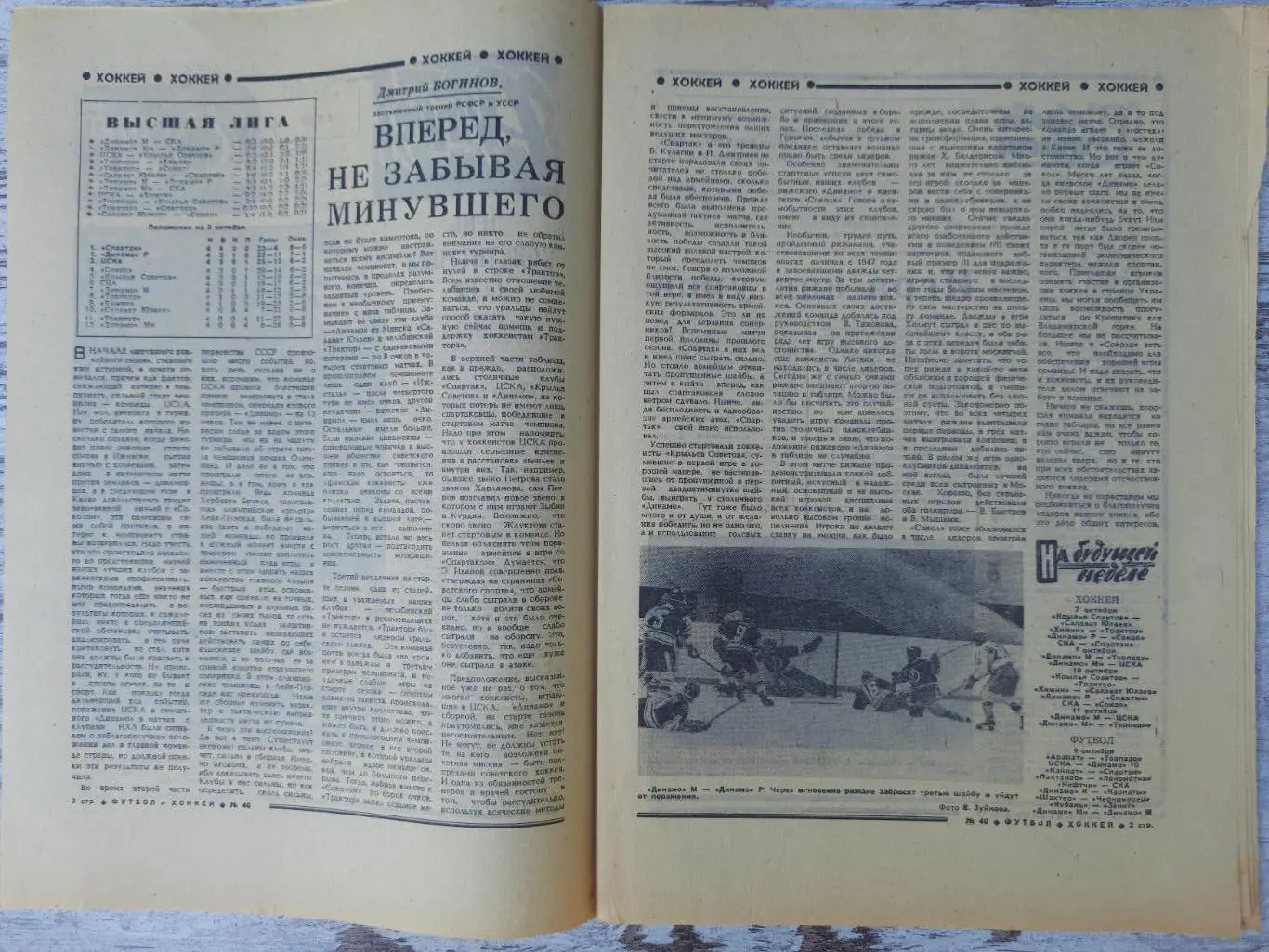 еженедельник футбол-хоккей №40, 1980 1