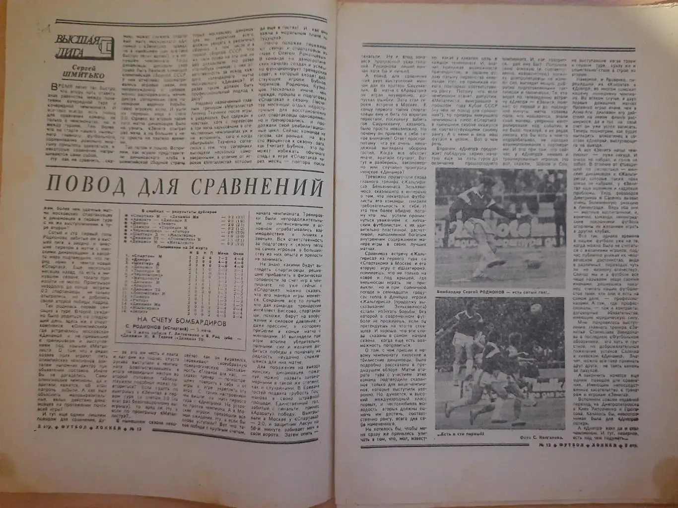 еженедельник футбол-хоккей #12 1989 1