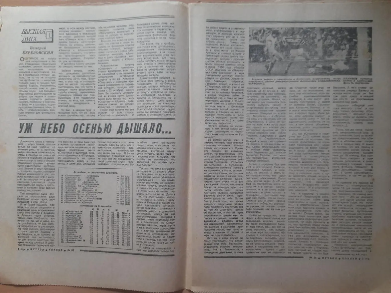 еженедельник футбол-хоккей #35 1989 1