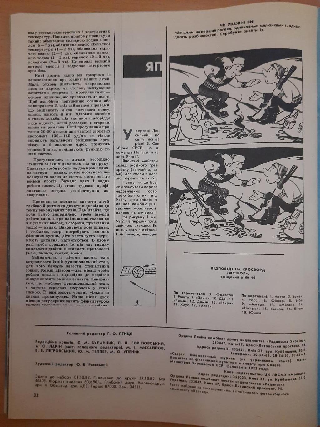 Старт Украина #11 1982. 3