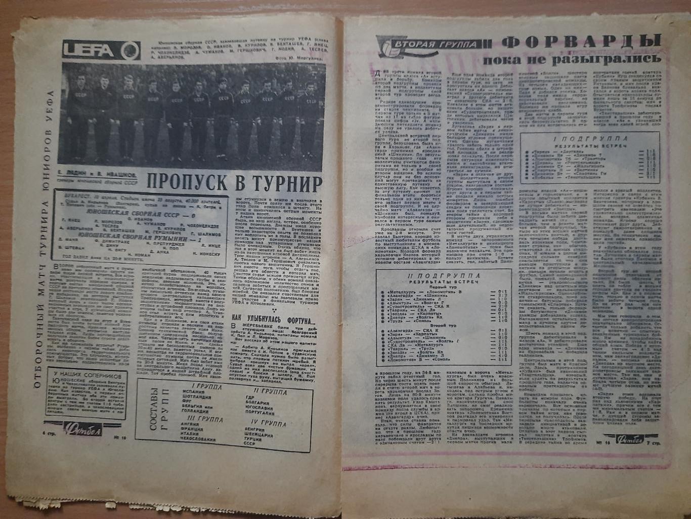 футбол-хоккей №16, 1966 2