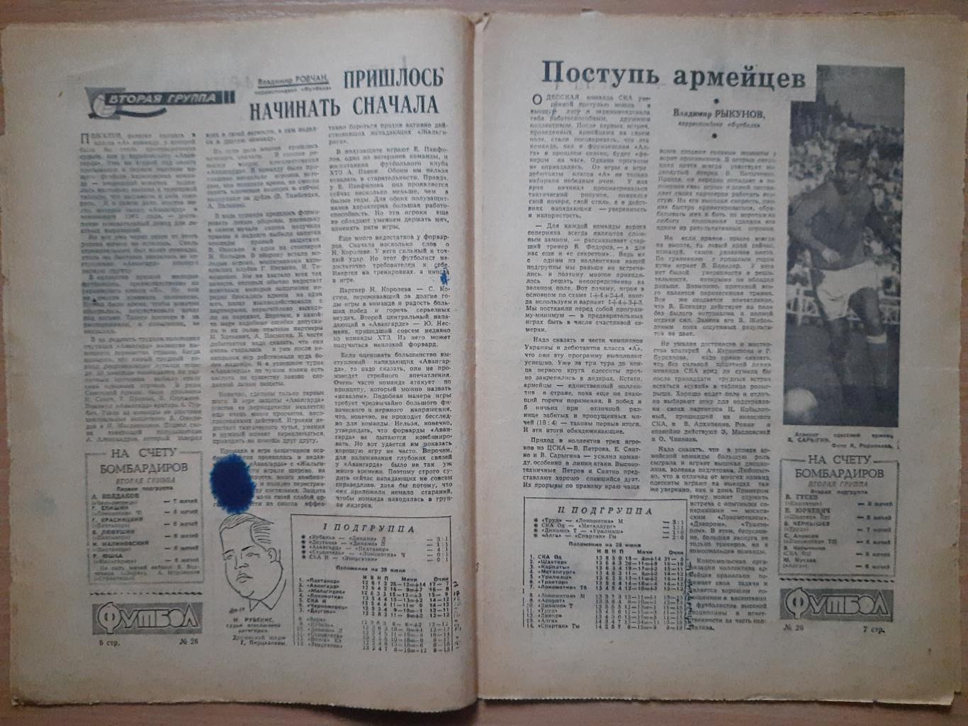 еженедельник футбол №26,1964 2