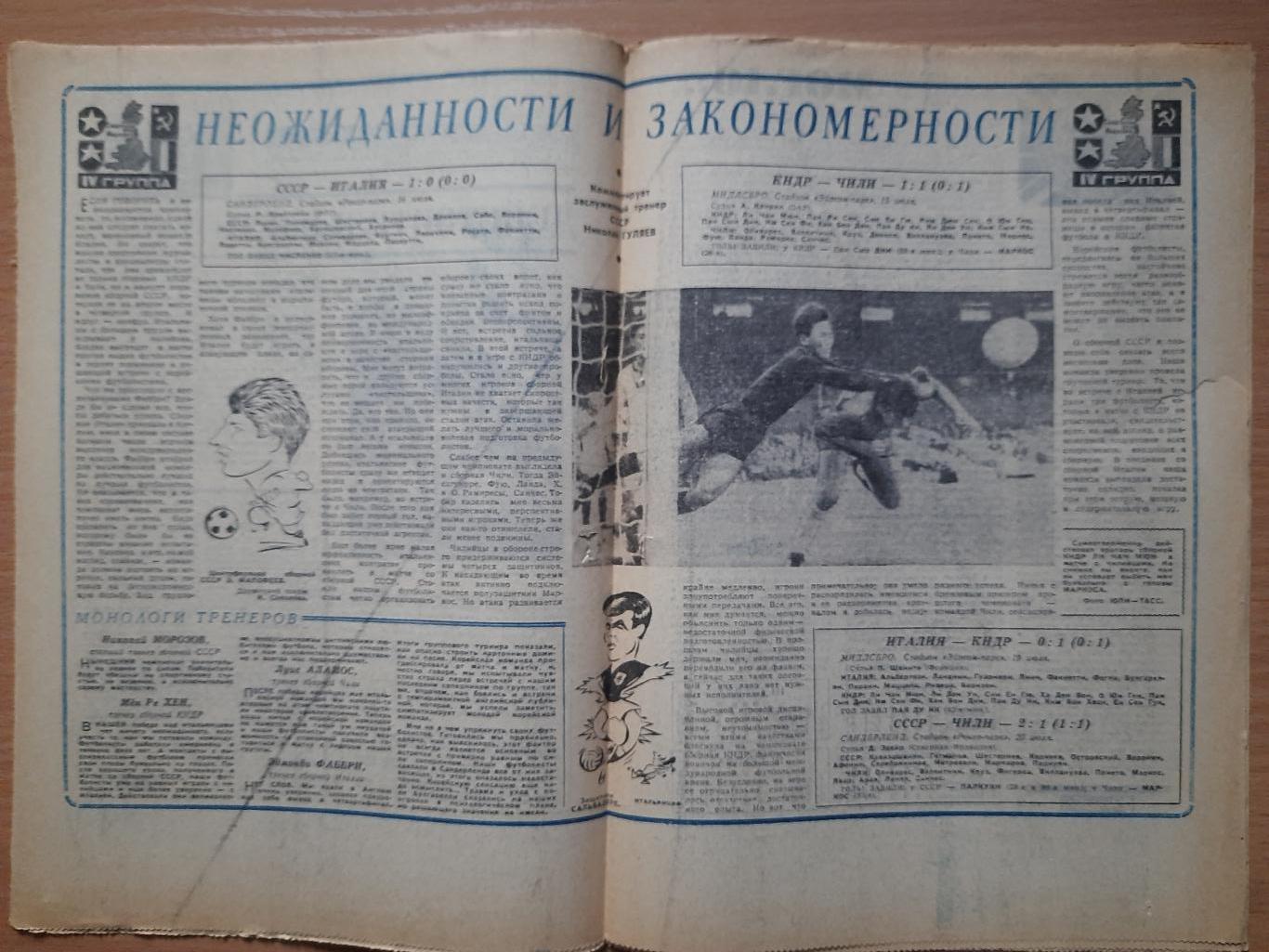 еженедельник Футбол-Хоккей #30, 1966. Чемпионат мира. 3