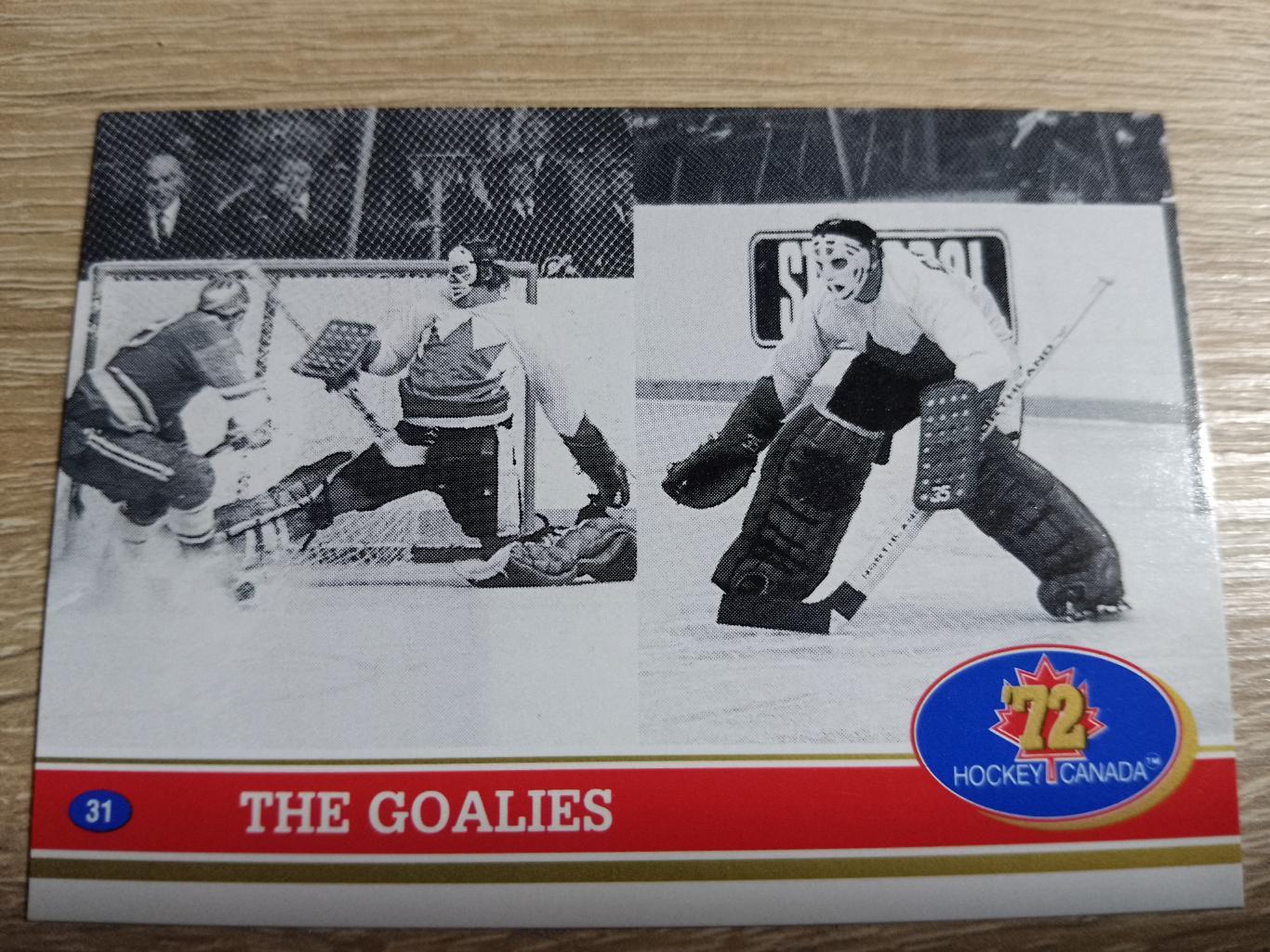 карточка Суперсерия 1972/Hockey Canada 72. №31 The goalies/голы. 1