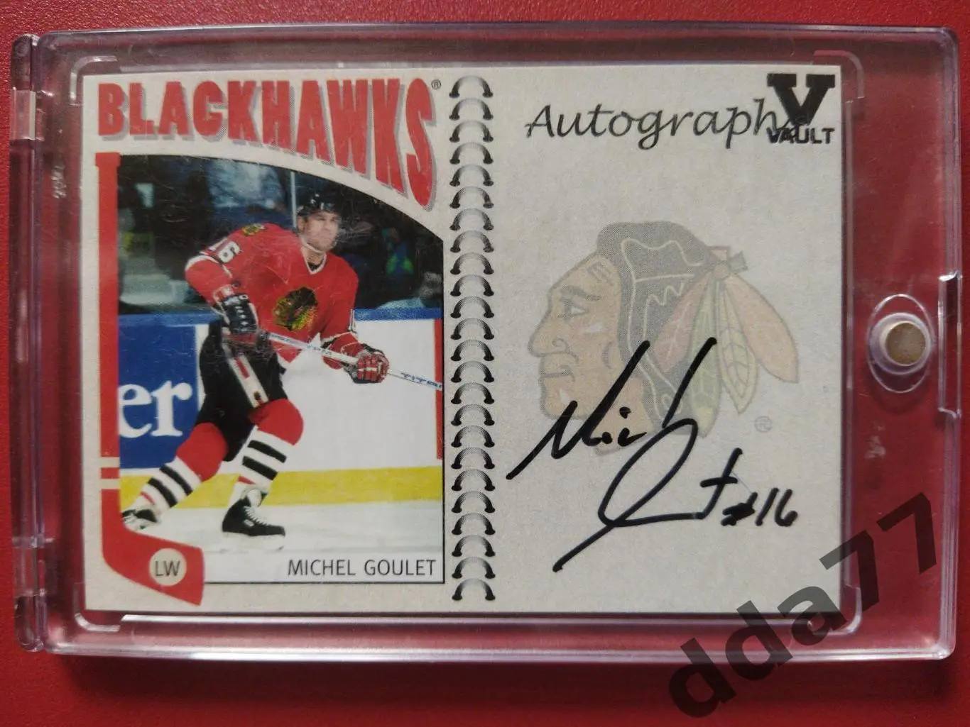 хоккей,карточка НХЛ/NHL с автографом Autograpf Vault, Michel Goulet