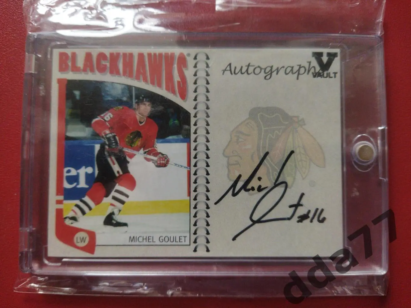 хоккей,карточка НХЛ/NHL с автографом Autograpf Vault, Michel Goulet 2