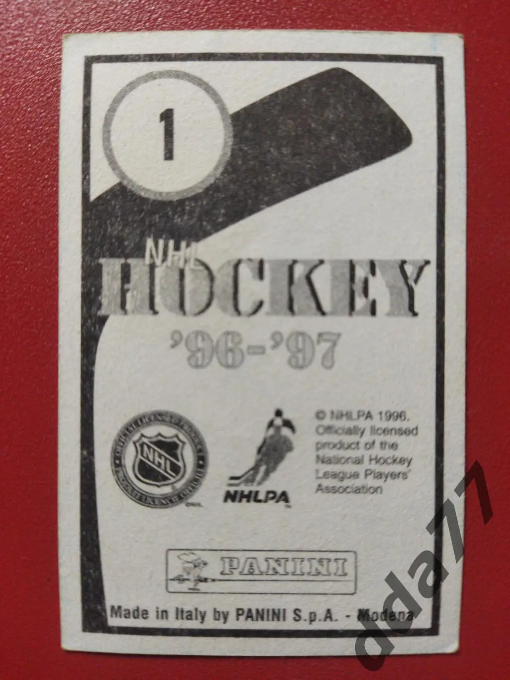 хоккей, наклейка НХЛ Панини 1996-1997/NHL Panini Ray Bourque #1. 1