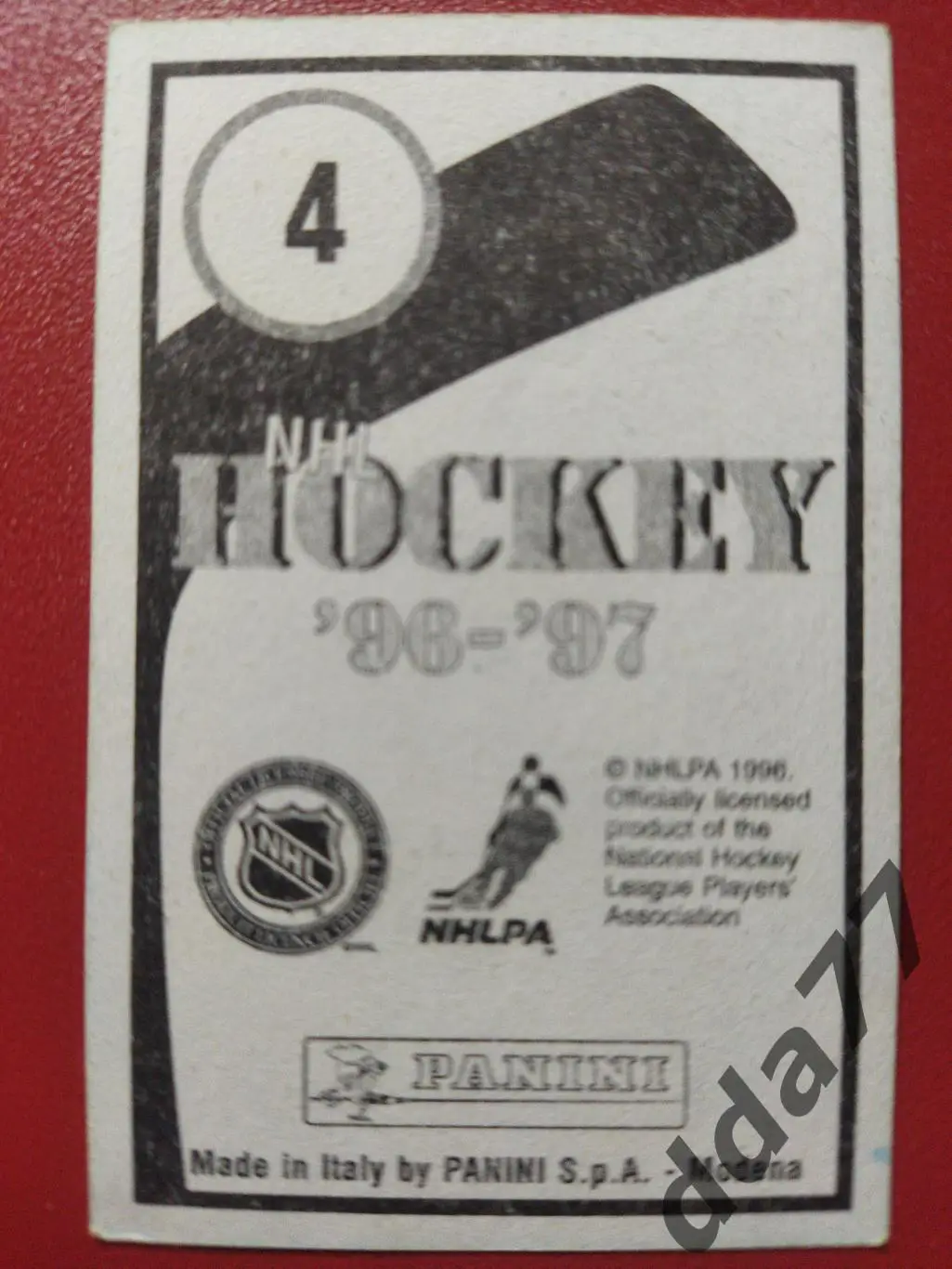 хоккей, наклейка НХЛ Панини 1996-1997/NHL Panini Adam Oates #4. 1