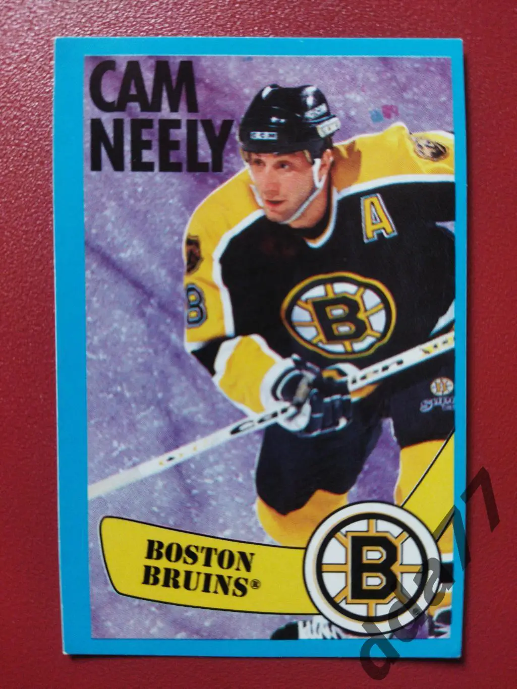 хоккей, наклейка НХЛ Панини 1996-1997/NHL Panini Cam Neely #3.