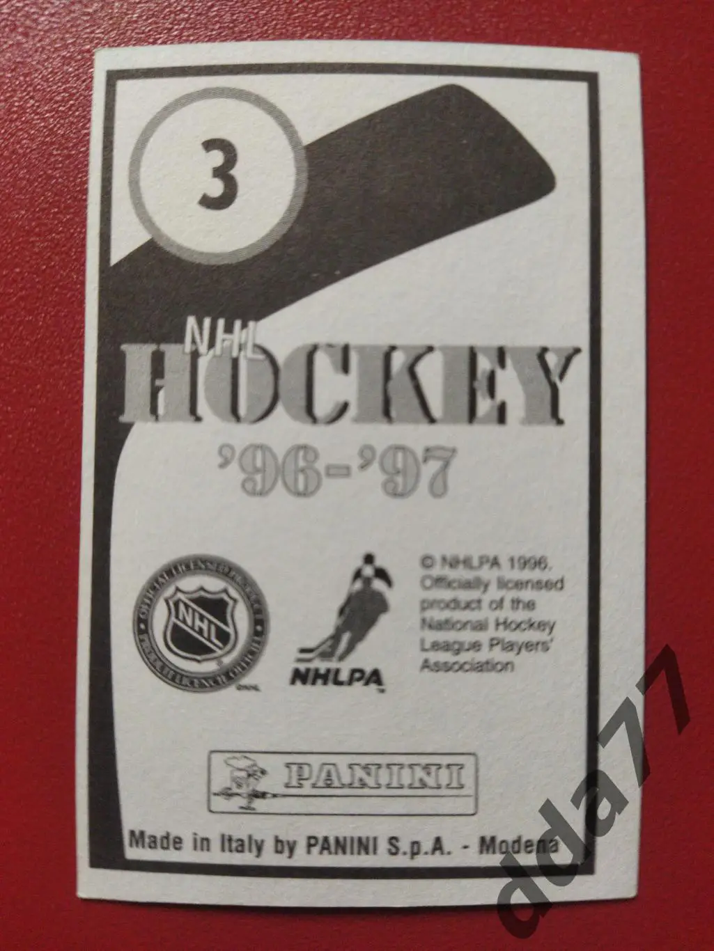 хоккей, наклейка НХЛ Панини 1996-1997/NHL Panini Cam Neely #3. 1