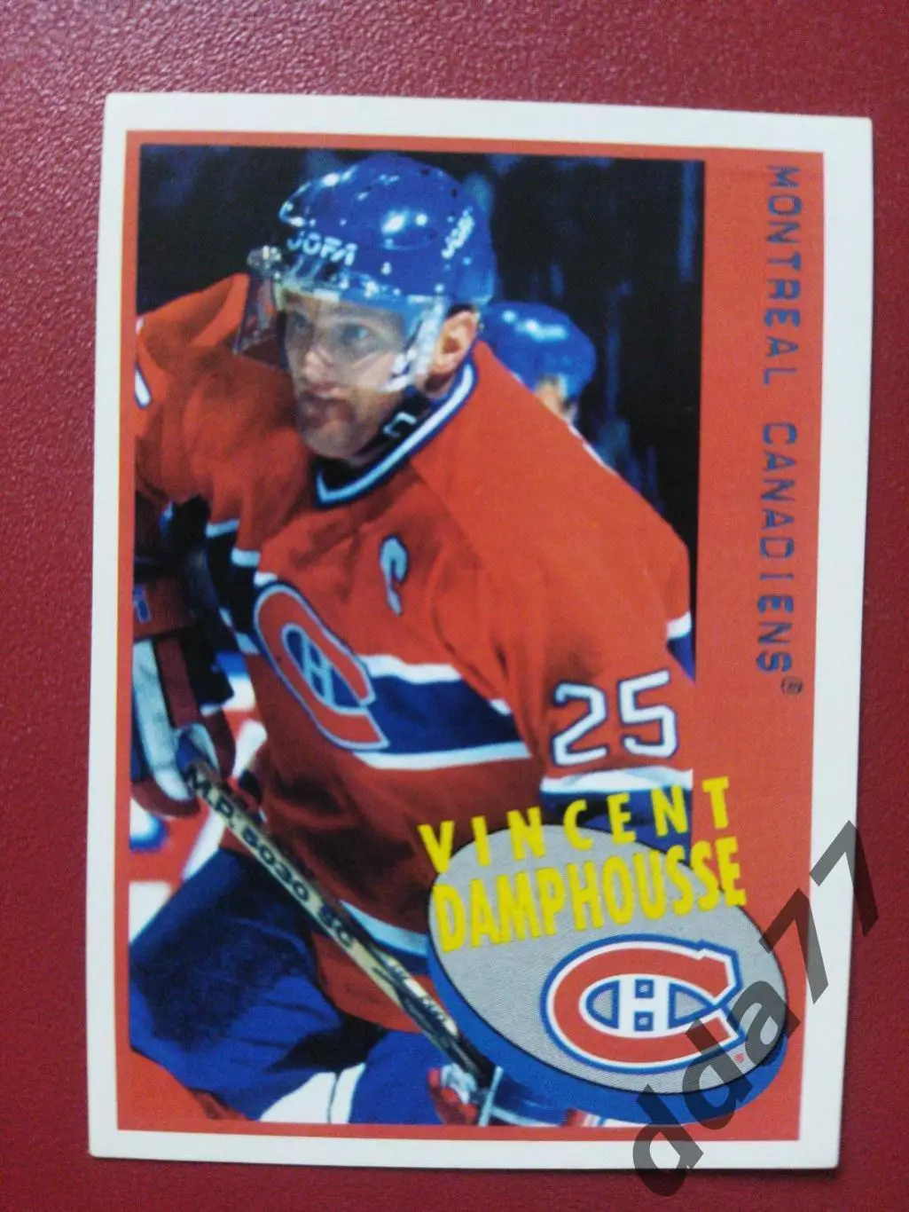 хоккей, наклейка НХЛ Панини 1997-1998/NHL Panini V.Damphousse #29