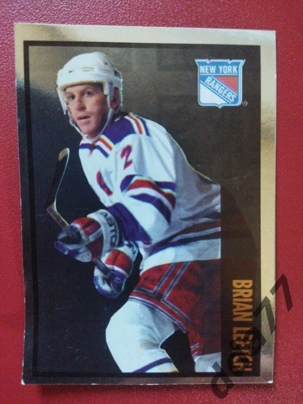 хоккей, наклейка НХЛ Панини 1997-1998/NHL Panini Brian Leetch #120