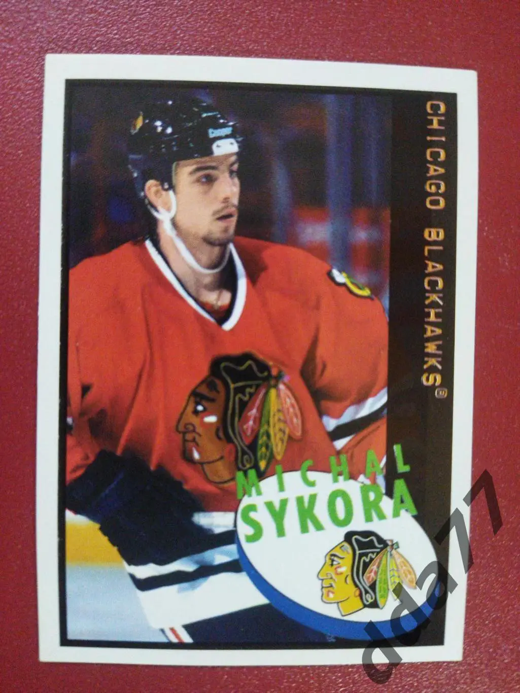 хоккей, наклейка НХЛ Панини 1997-1998/NHL Panini Michal Sykora #132