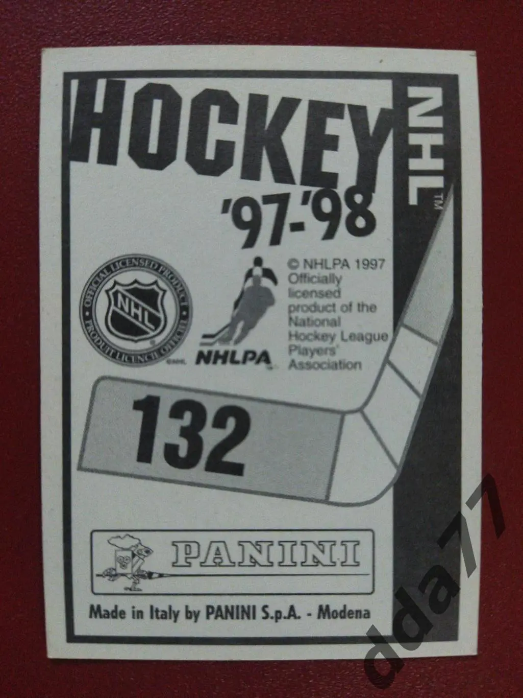 хоккей, наклейка НХЛ Панини 1997-1998/NHL Panini Michal Sykora #132 1
