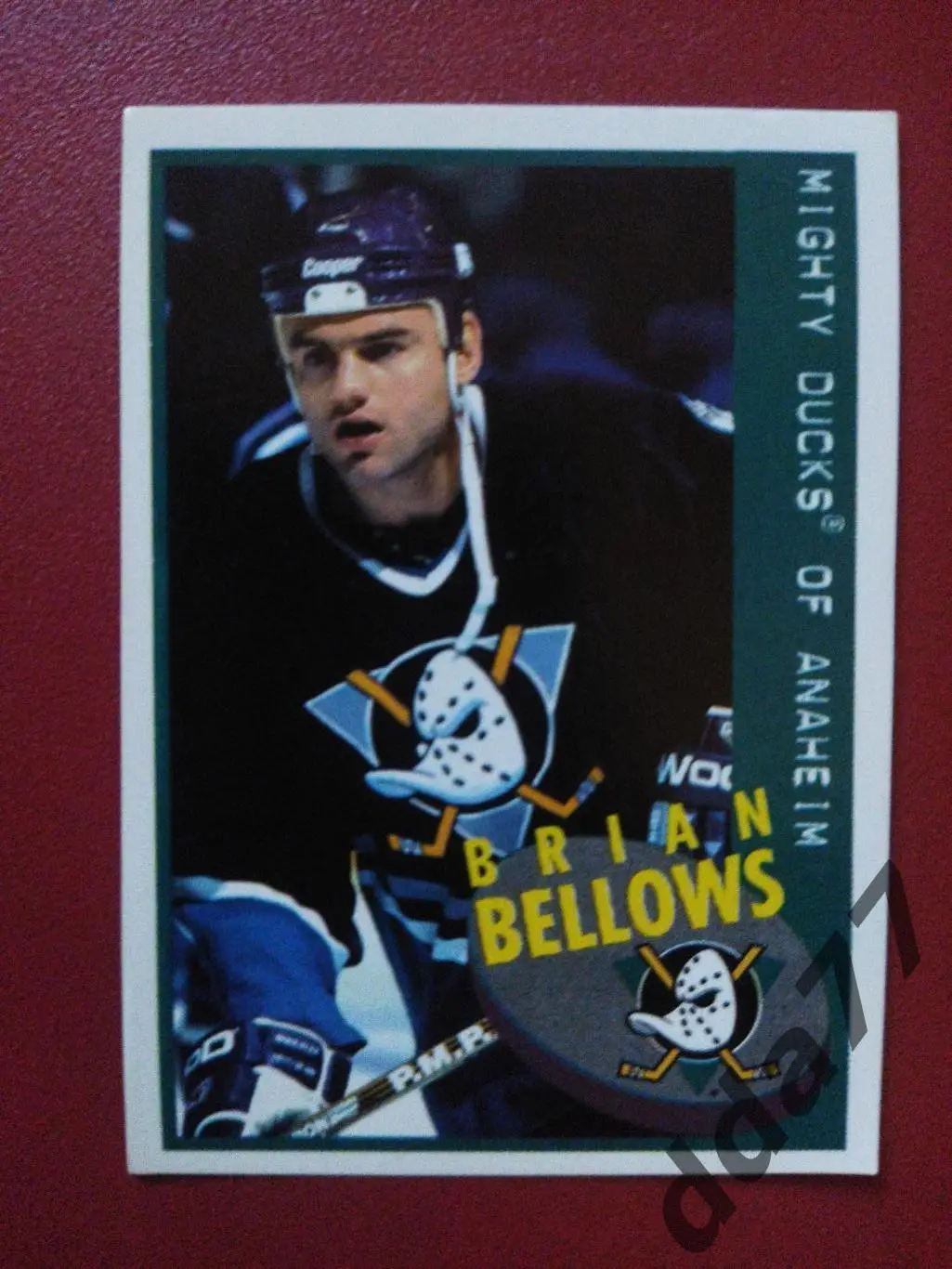 хоккей, наклейка НХЛ Панини 1997-1998/NHL Panini Brian Bellows #190