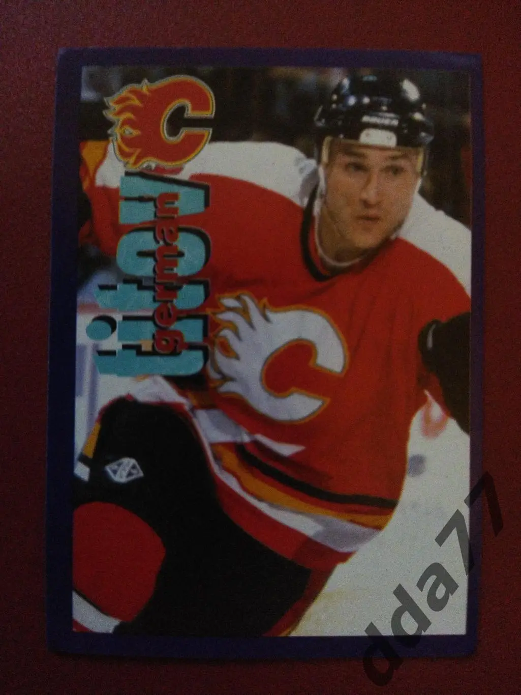 хоккей, наклейка НХЛ Панини 1998-1999/NHL Panini German Titov #178