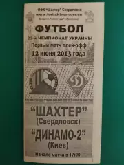 Шахтер Свердловск- Динамо-2 Киев 12.06.2013