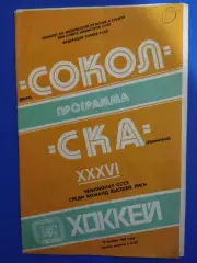 Сокол Киев - СКА Ленинград 16.11.1981