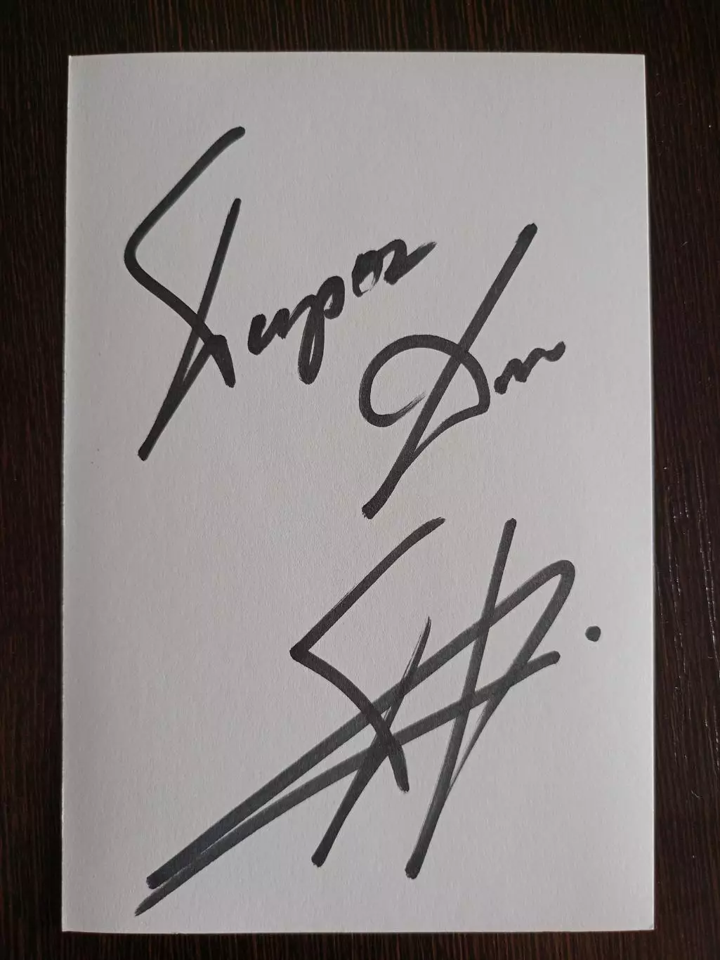 Автограф Дмитрия Пирога (российский боксер и политик) 5