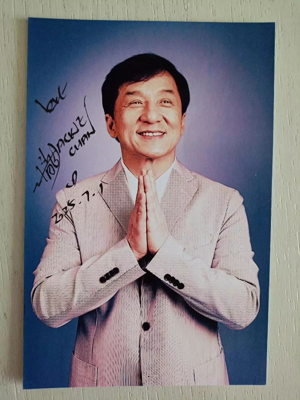 Автограф Джеки Чан 4