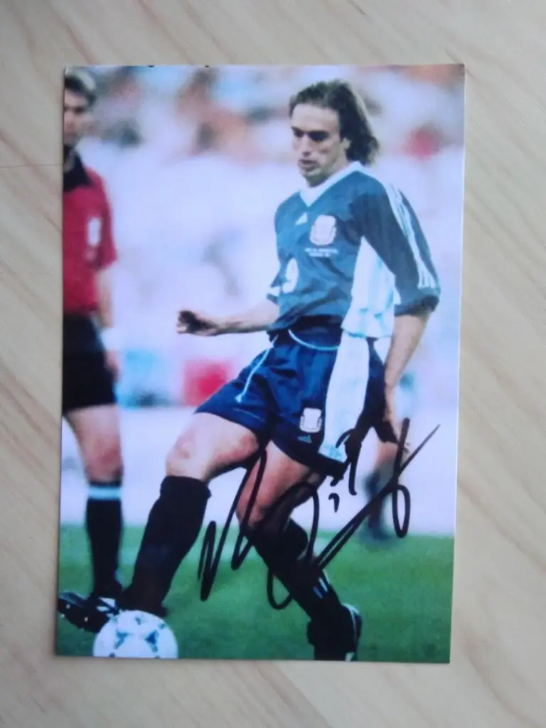 Фотография с автографом (принт) Габриэль Батистута