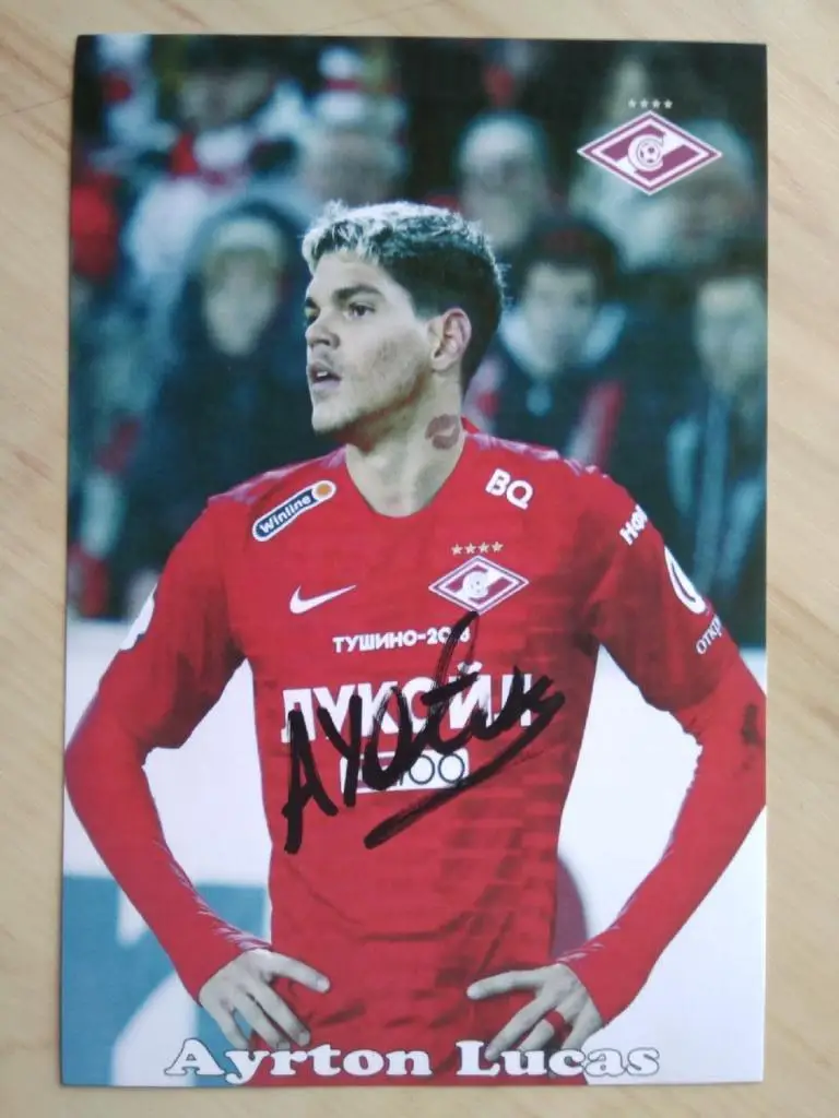 Автограф Айртон Лукас