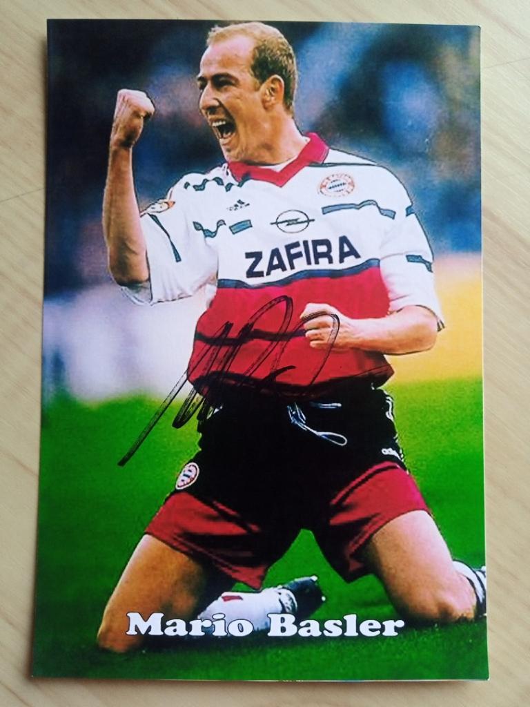 Автограф Марио Баслер (чемпион Европы по футболу 1996 года) 3