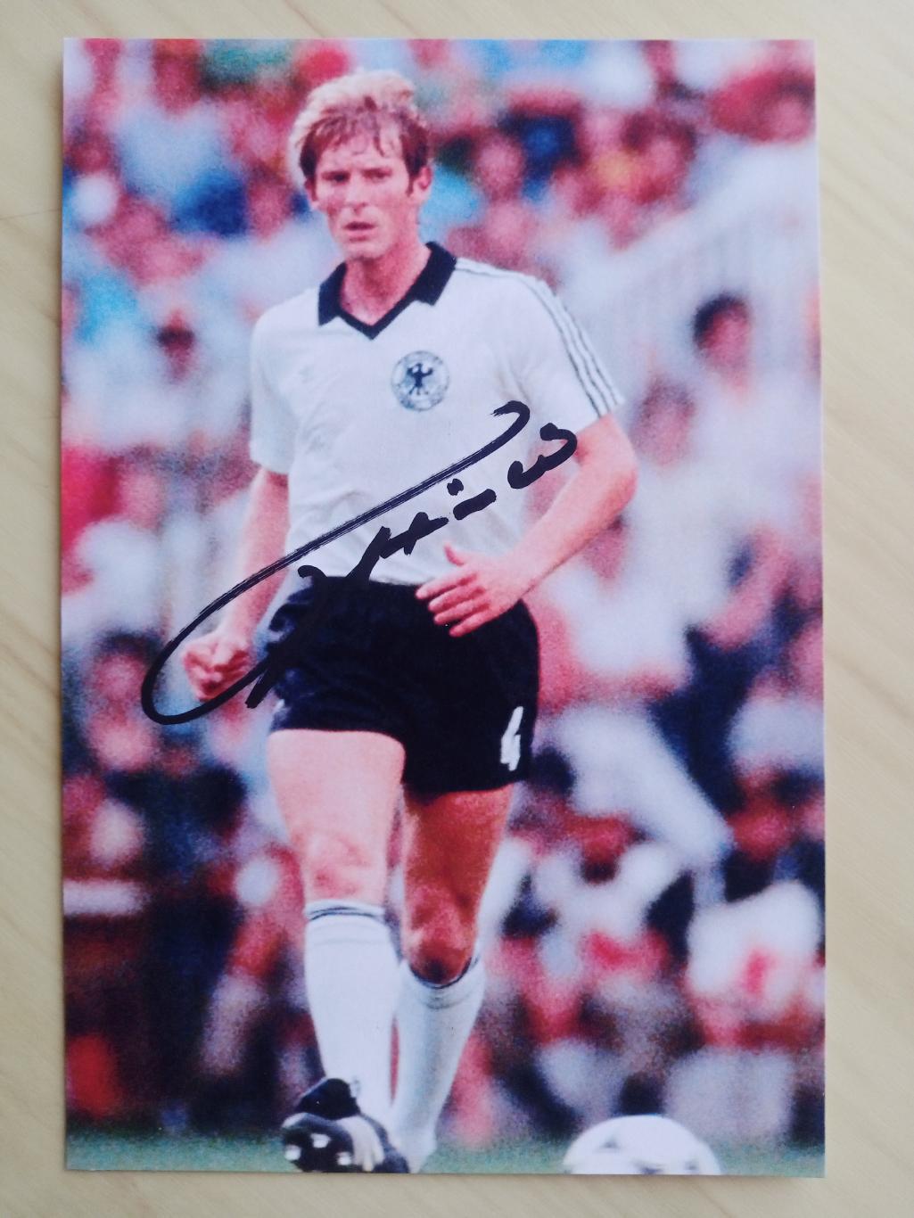 Автограф Карл-Хайнц Ферстер (чемпион Европы 1980 года в сборной Германии) 7