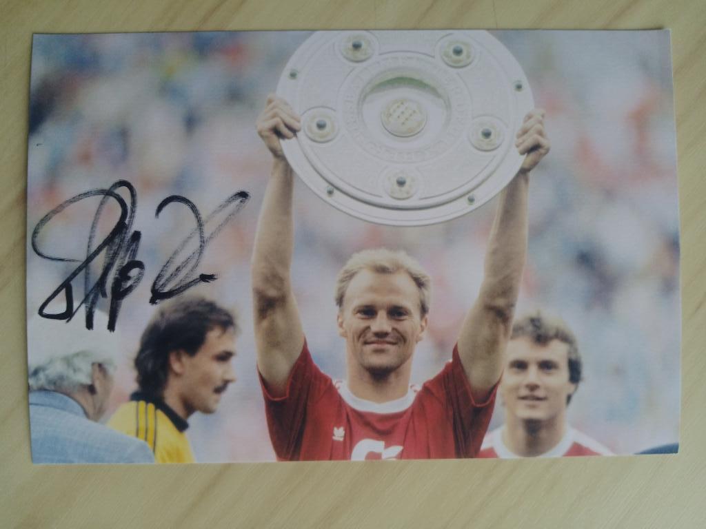 Автограф Ханс Пфлюглер (чемпион мира: 1990 г., 3 место чемпионата Европы: 1988) 1